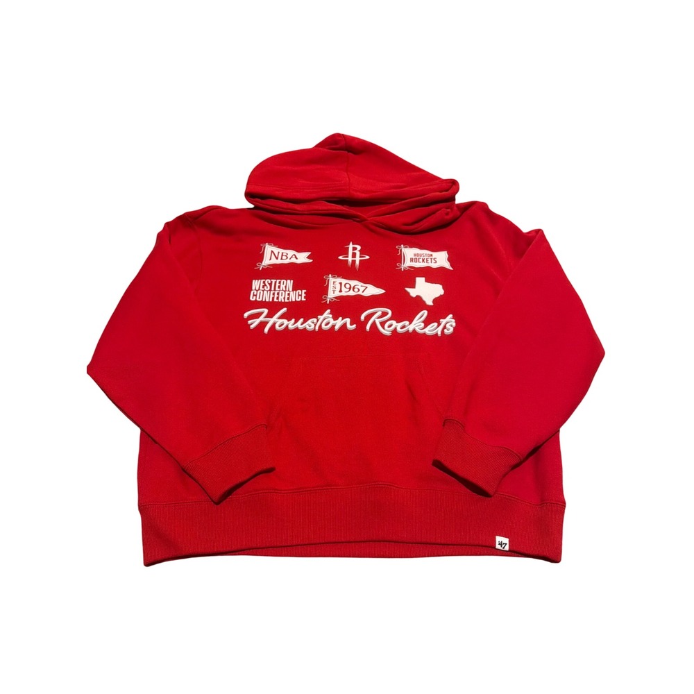 47 Brand Houston Rockets NBA Red Hoodie Womens Medium K09PWJAOR748949RD NEW